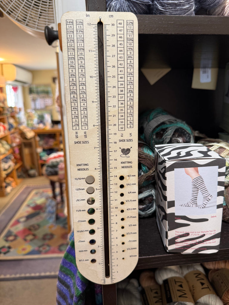 Wooden Sock Ruler