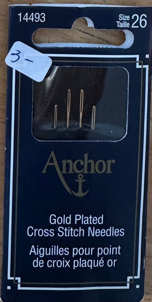 Anchor Gold Plated Cross Stitch Needles 14493