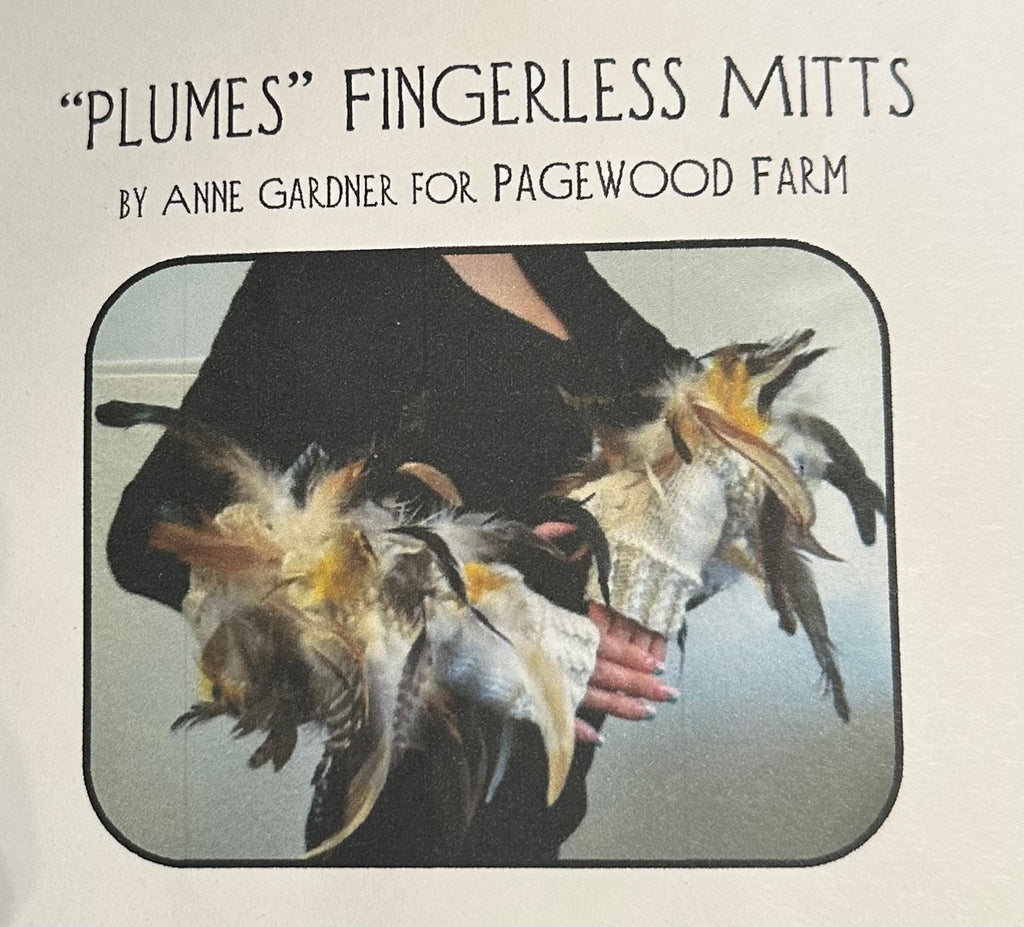 "Plumes" Fingerless Mitts Kit