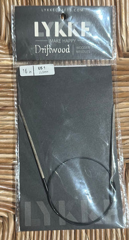 Lykke Driftwood Circular Knitting Needles - 16"