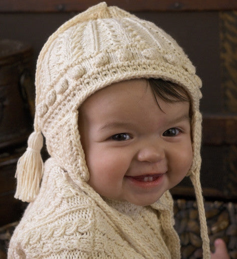 Appalachian Baby Hat Aran Earflap Kit